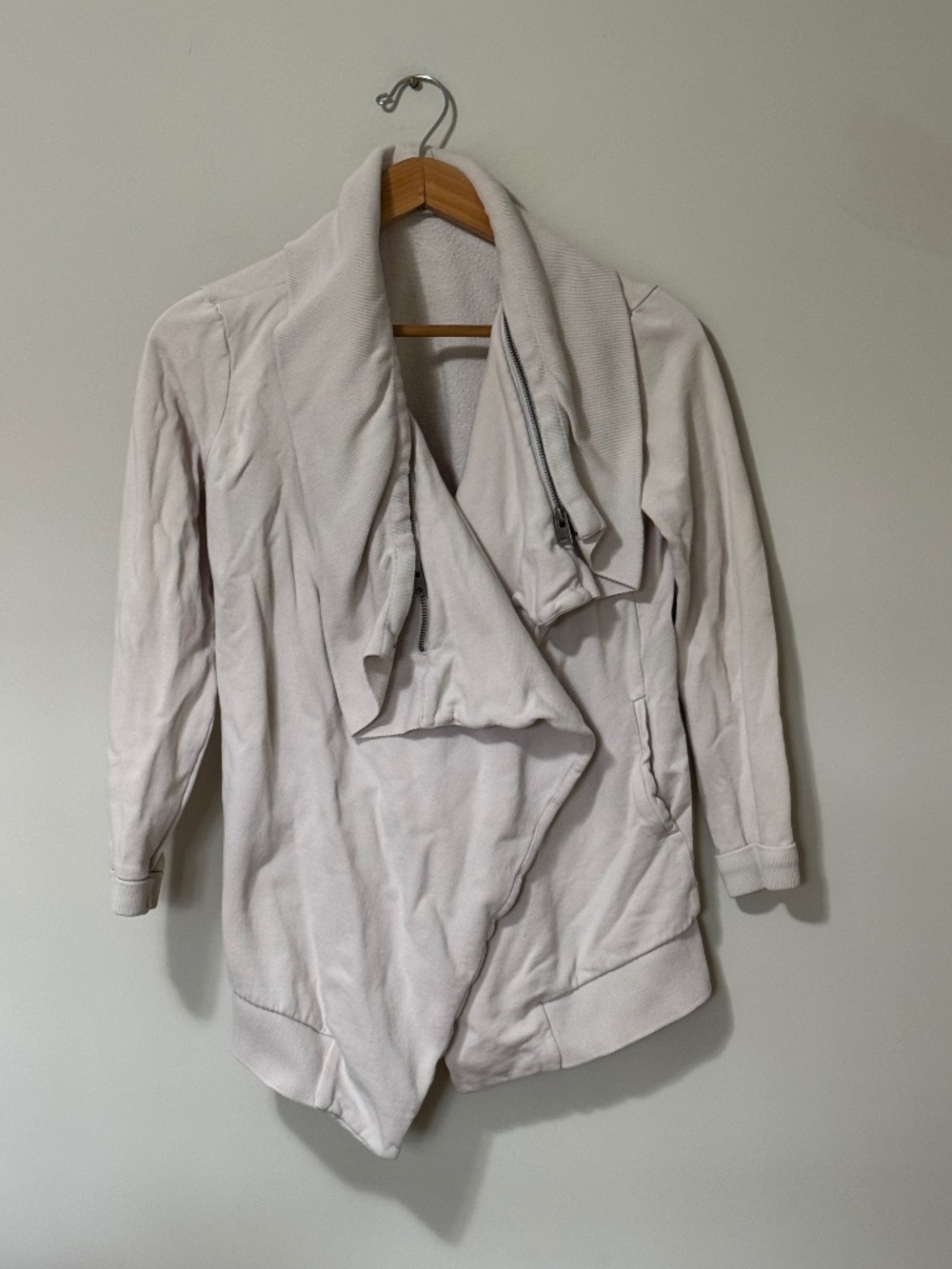 All Saints cardigan with zipper collar details